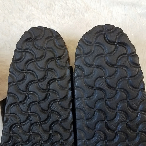 Birkenstock Arizona Soft Footbed Black Suede Sandals - Picture 3 of 9